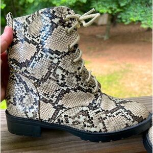 **Brand New** Never worn Coconuts by Matisse Snakeskin Print Bootie/Boots Sz 8
